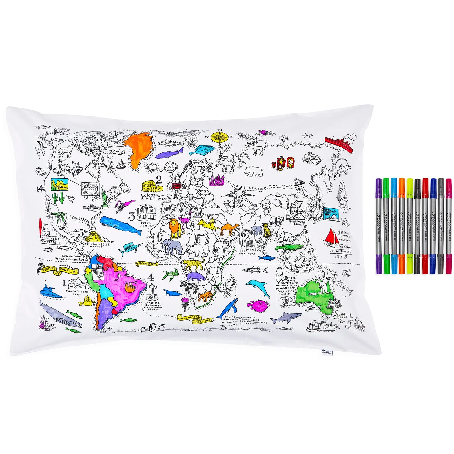 Coussin à colorier 75x50cm